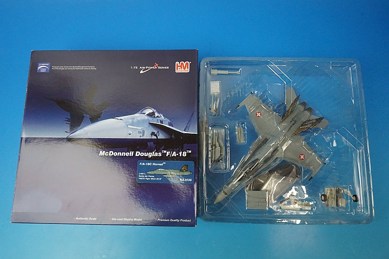 1:72 F/A-18C HORNET SWISS AIR FORCE TIGER MEAT 2016 HA3536 Hobby Master