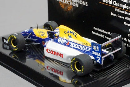 1:43 MINICHAMPS 436930002 Williams Renault FW15C A.Prost World Champion 1993 #2 Camel Spec.