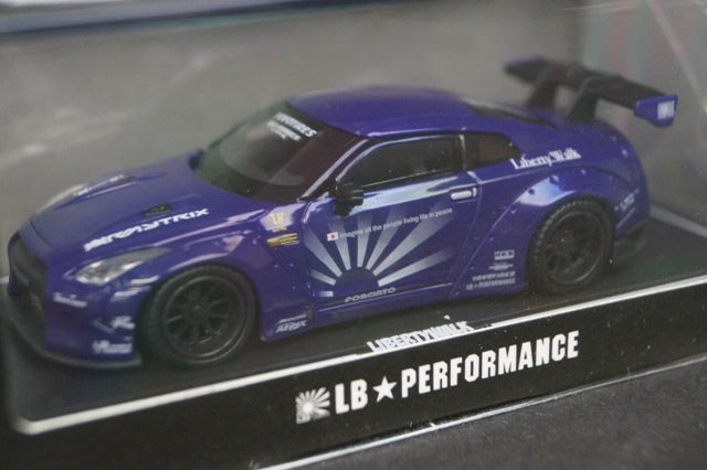 LB640017 LB PERFORMANCE 1:64 LIBERTY WALK LB-WORKS R35 GT-R Purple