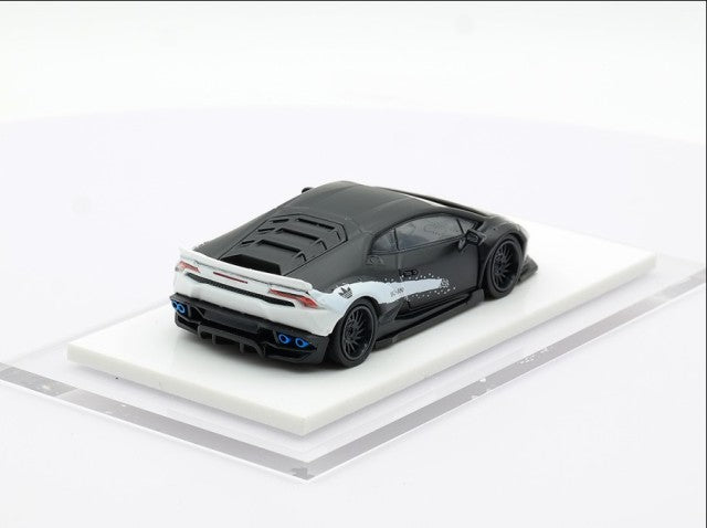 LB610-019 LB PERFORMANCE 1:64 LIBERTY WALK LB-WORKS Huracan Black/White