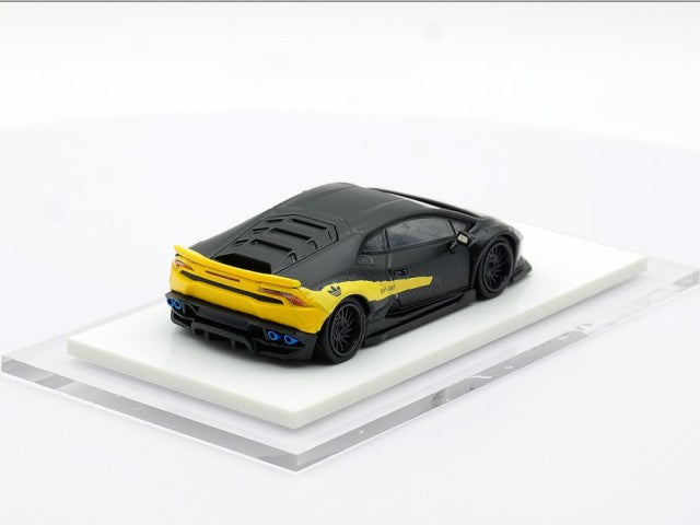 LB610-022 LB PERFORMANCE 1:64 LIBERTY WALK LB-WORKS Huracan Black/Yellow