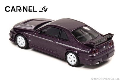 CN640014 CAR-NEL 1:64 NISMO 400R 1995 Purple model cars