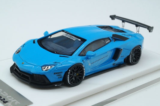 LB700-003 LB PERFORMANCE 1:64 LIBERTY WALK LB-WORKS Aventador Baby Blue