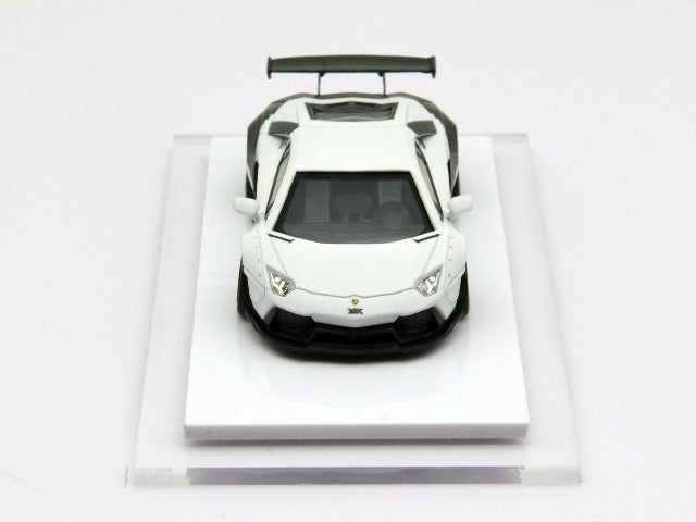 LB700-021 LB PERFORMANCE 1:64 LIBERTY WALK LB Works Aventador LP700 White/Black