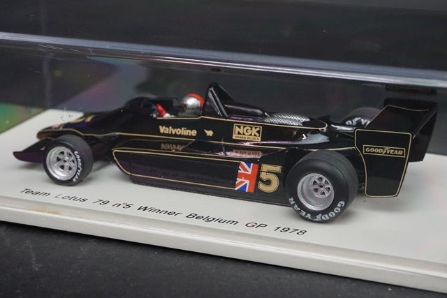 1:43 SPARK S1848 Team Lotus 79 Belgian GP winner 1978 #5 M.Andretti