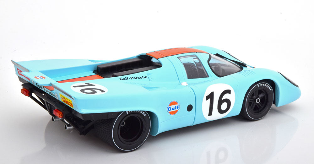 CMR146-16 CMR 1:18 Porsche 917K Gulf 1971 Winner 1000km Zeltweg Rodriguez/Attwood