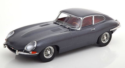 KKDC180432 KK Scale 1:18 Jaguar E-type Coupe Series 1 LHD 1961 Gray Metallic/Dark Red Interior