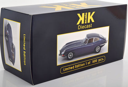 KKDC180434 KK Scale 1:18 Jaguar E-type Coupe Series 1 RHD 1961 Gray Metallic/Creme Interior