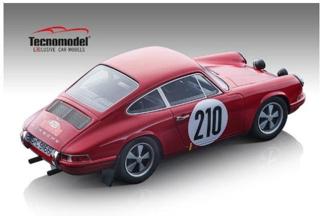 TM18-159B Technomodel 1:18 Porsche 911 T Monte Carlo Rally 1968 #210 Winner Elford/Stone