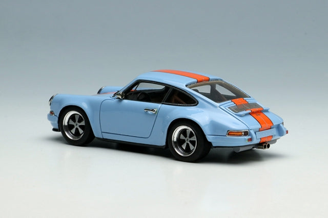 TM001F MakeUp Titan64 1:64 TM001E-H Singer 911 964 Coupe Gulf Blue / Orange Stripe