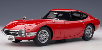 78761 AUTOart 1:18 Toyota 2000GT Wire Spoke Wheel Version Red