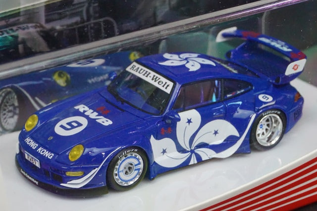 FM64002-RWB993-17 Fuelme Models 1:64 Porsche RWB993 Super Nine #9 HK Style Blue