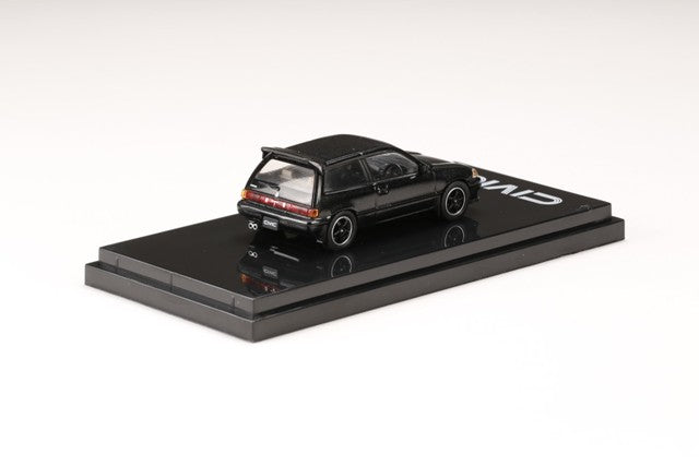 HJ641029CBK Hobby JAPAN 1:64 Honda Civic Si (AT) 1984 Custom Version Black