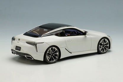 EM558A Makeup EIDOLON 1:43 Lexus LC500 "L Package" 2017 White Nova Glass Flake