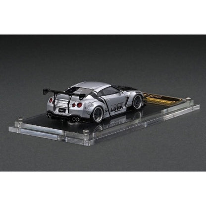 IG2369 ignition model 1:64 LBWK LB WORKS GTR Type2 Silver Limited Background