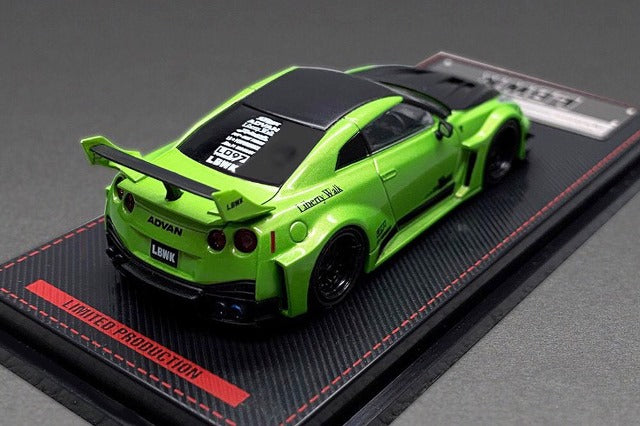 MC95-GM ignition model 1:64 LBWK LB SILHOUETTE WORKS GTR 35GT-RR Green Meta