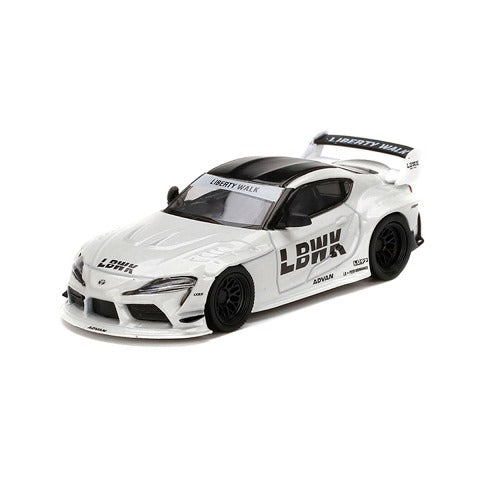 MC102-WH MINI-GT LBWK Limited 1:64 LB WORKS Toyota GR Supra White RHD