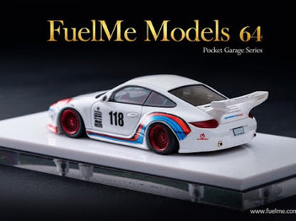 FM64006PG-A Fuelme Models 1:64 Porsche OLD NEW 997 Martini #118 model car