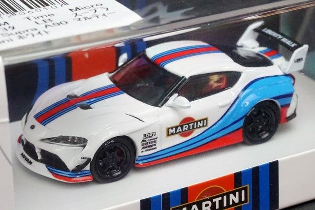 TM Time Micro 1:64 LB Toyota Supra A90 Martini Martini White