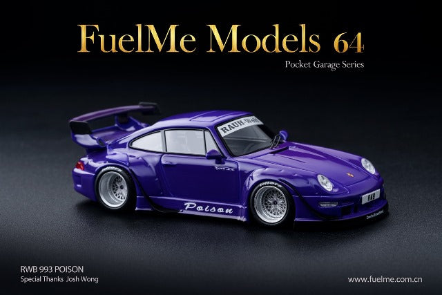 FM64002-RWB993-21 Fuelme Models 1:64 Porsche RWB 993 Poison model car