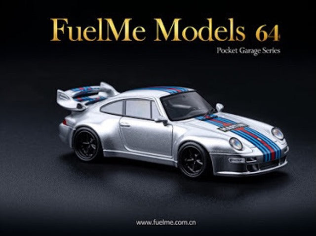 FM64005PG-F Fuelme Models 1:64 Porsche GW Gunther Werks 400R Martini model car