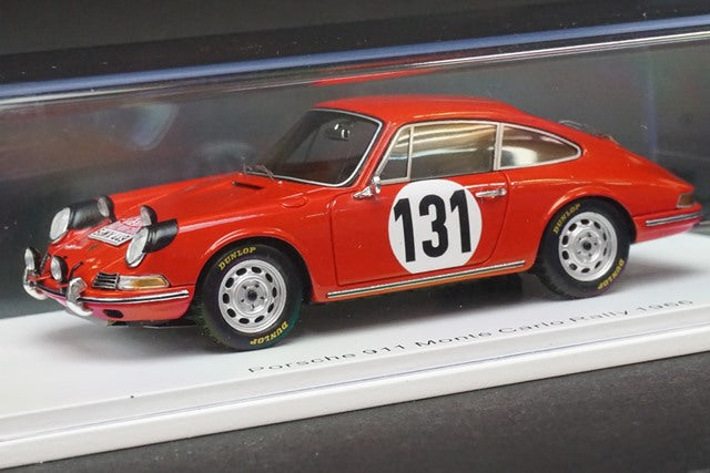 1:43 SPARK S6602 Porsche 911 Monte Carlo Rally 1966 #131 model car