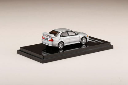 HJ641032AS Hobby JAPAN 1:64 Mitsubishi Lancer GSR Evolution 5 CP9A Satellite Silver Metallic