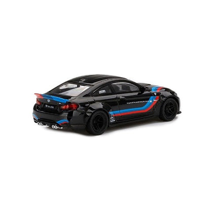 LBWK Limited MGT00306-LB TSM MINI-GT 1:64 BMW LB-WORKS M4 Black W/M Stripe Blister Pack