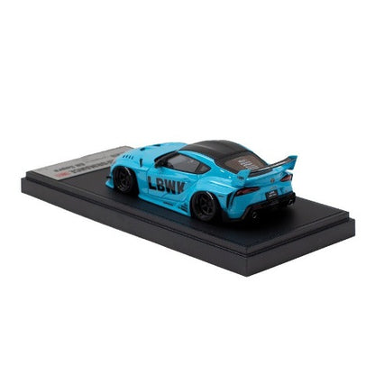 LB013BSP MakeUp EIDOLON 1:43 LBWK LB-WORKS Toyota GR Supra Light Blue Pearl LBWK Limited