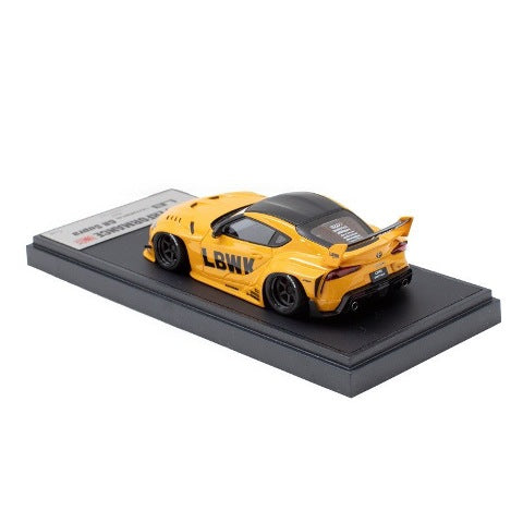 LB013CSP MakeUp EIDOLON 1:43 LBWK LB-WORKS Toyota GR Supra Lighting Yellow LBWK Limited