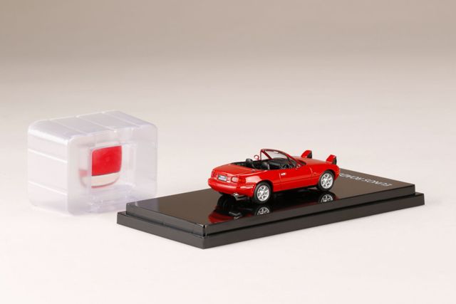 HJ641025ALR Hobby JAPAN 1:64 Mazda Eunos Roadster NA6CE Open Retractable headlights Classic Red