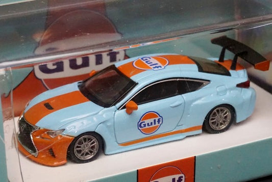 TM Time Micro 1:64 Lexus RCF GULF Roof Luggage with figures model car