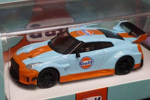 TM Time Micro 1:64 Nissan GTR R35 Gulf Roof Luggage Figures model car