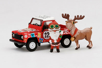 MGT00320-R TSM MINI-GT 1:64 Land Rover Defender 90 PICKUP 2021 Christmas Edition RHD