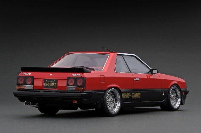 IG2349 ignition model 1:18 Nissan Skyline 2000 RS-Turbo R30 Red/Black