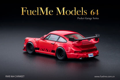 FM64002-RWB964-06 Fuelme Models 1:64 Porsche 911 RWB 964 CARMEET Red