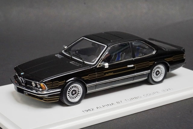 1:43 SPARK SKB43003 KID BOX Alpina B7 Turbo Coupe E24 1982 Black model car