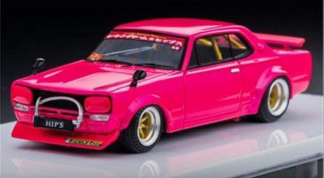 FM64006PG-05 Fuelme Models 1:64 Nissan Hakosuka KPGC10 CHARASUKA WORKS Pearl Pink