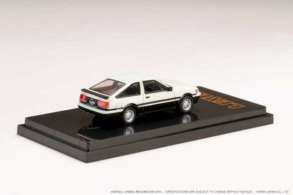 HJ641037AWK Hobby JAPAN 1:64 Toyota Corolla Levin AE86 3door GT APEX White / Black Two Tone