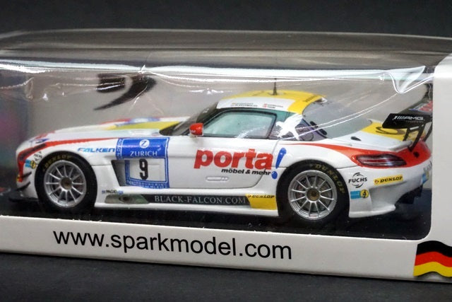 1:43 SPARK SG077 Mercedes Benz SLS AMG GT3 Nurburgring 24h Winner 2013#9