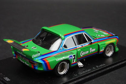 1:43 SPARK SG022 BMW CSL #7 Winner 1000km Nurburgring 1976 D.Quester-A.Krebs