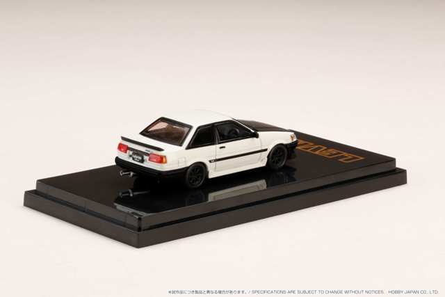 HJ641035CWK Hobby JAPAN 1:64 Toyota Corolla Levin 2door AE86 Carbon Bonnet White / Black