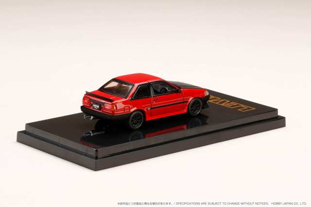 HJ641035CRK Hobby JAPAN 1:64 Toyota Corolla Levin 2door AE86 Carbon Bonnet Red / Black