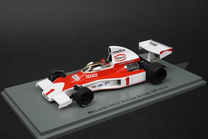 1:43 SPARK S5743 McLaren M23 #1 winner British GP 1975 Emerson Fittipaldi