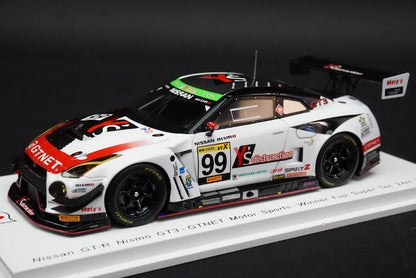 1:43 SPARK SJ067 Nissan GT-R NISMO GT3-GTNET Motor Sports-Winner Super Tec 24h #99 2018