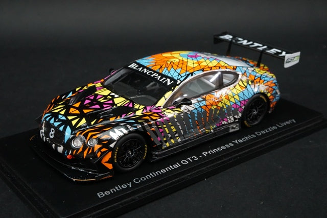 1:43 SPARK S7797 Bentley Continental GT3 Princess Yatchs Dazzle Livery model car