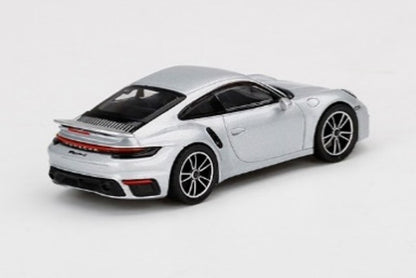 MGT00354-R TSM MINI-GT 1:64 Porsche 911 Turbo S GT Silver Metallic RHD