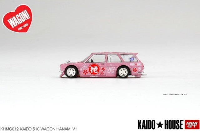 KHMG012 TSM MINI-GT 1:64 Nissan Datsun KAIDO 510 Wagon Hanami V1 RHD