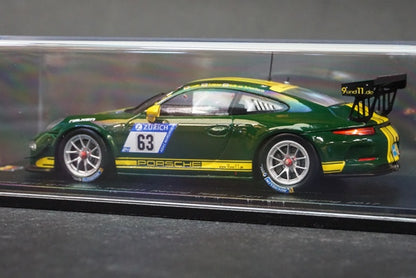 1:43 SPARK SG328 Porsche 911 GT3 Cup 9und11 Racing Team Nurburgring 24h 2017 #63