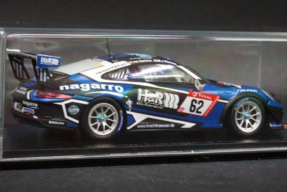 1:43 SPARK SG531 Porsche 911 GT3 Cup Muhlner Motorsport Winner SP 7 class 24h Nurburgring 2019 #62